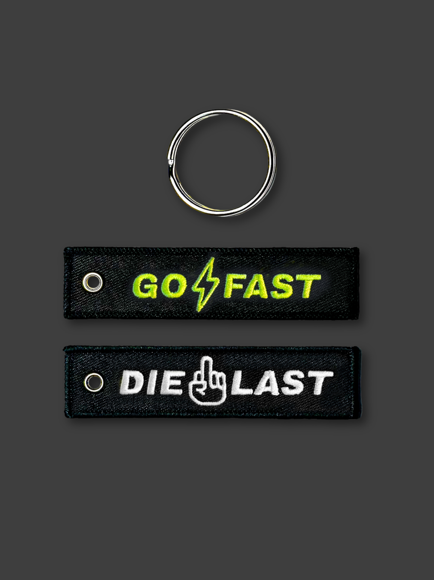 GO FAST KEYTAG