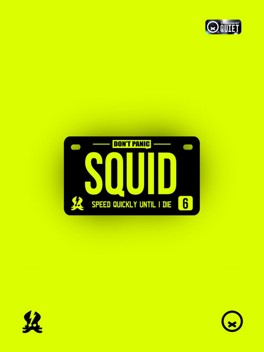 BLACK FLUO SQUID PLATE