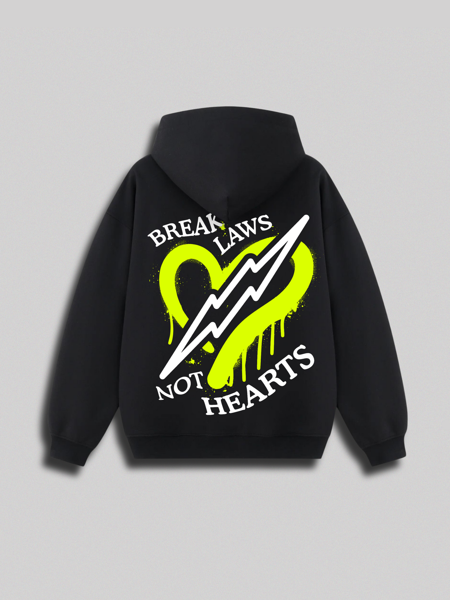 BREAK LAWS NOT HEARTS HEAVYWEIGHT HOODIE