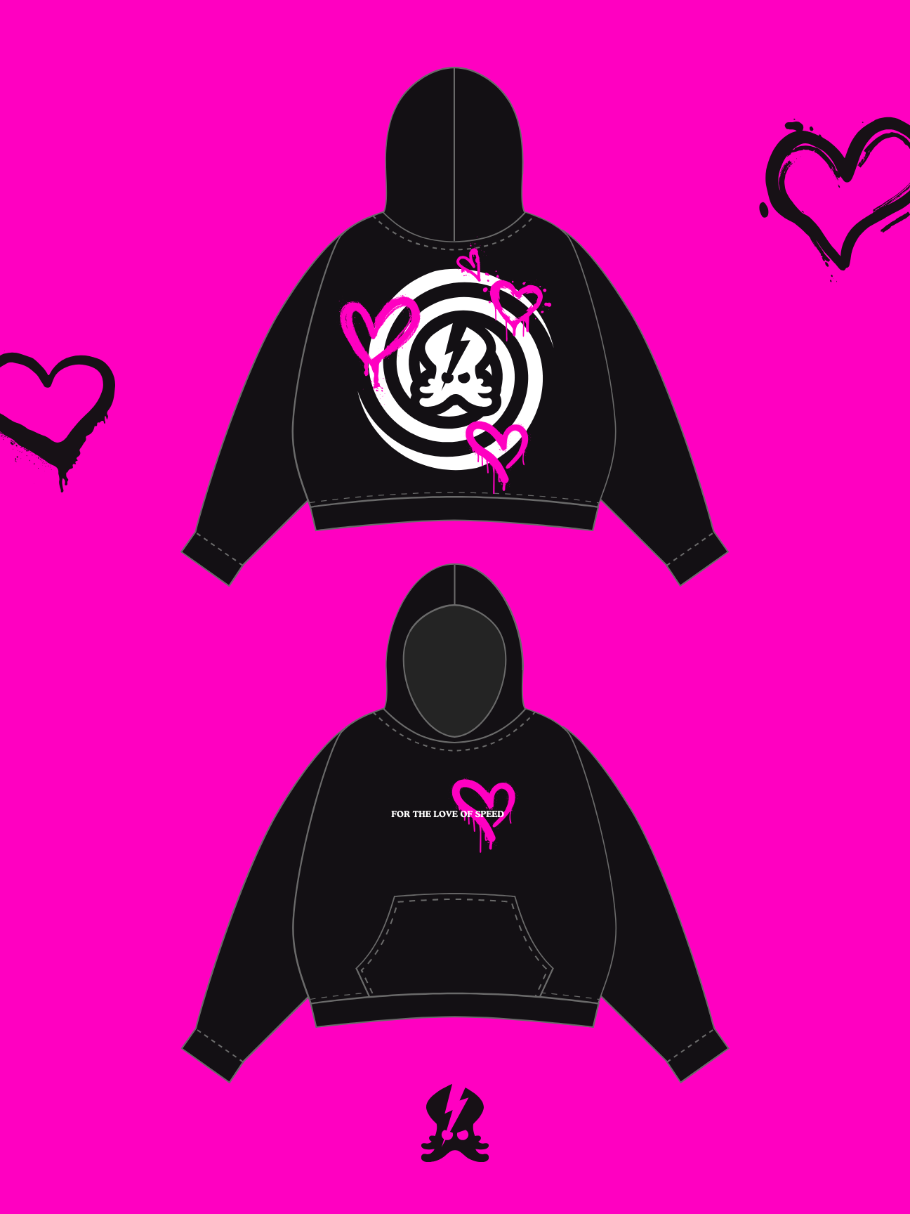 FOR THE LOVE OF SPEED HEAVYWEIGHT HOODIE