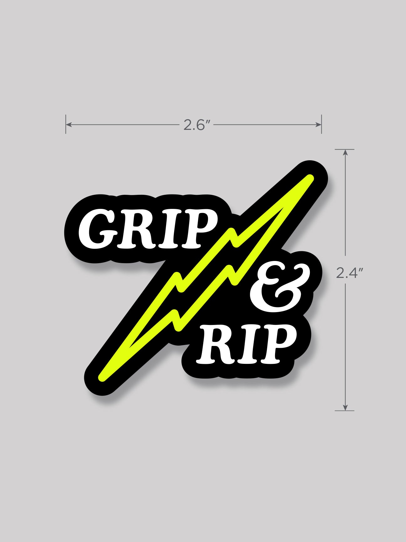 GRIP & RIP STICKER