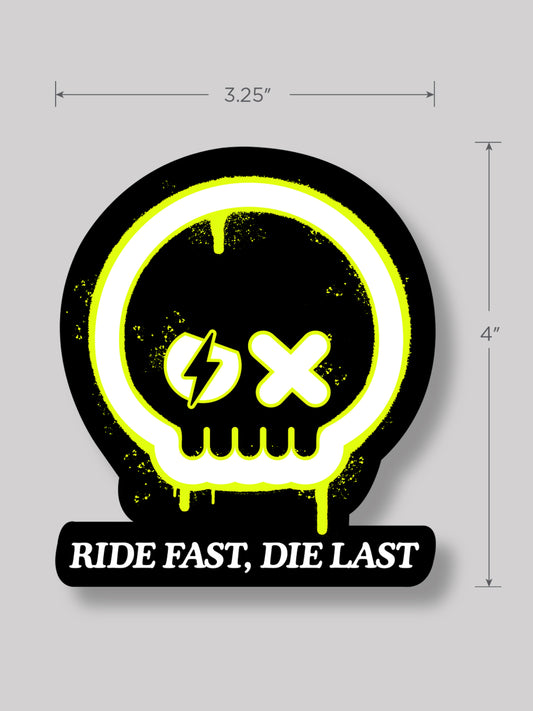 SPEED SKULL STICKER