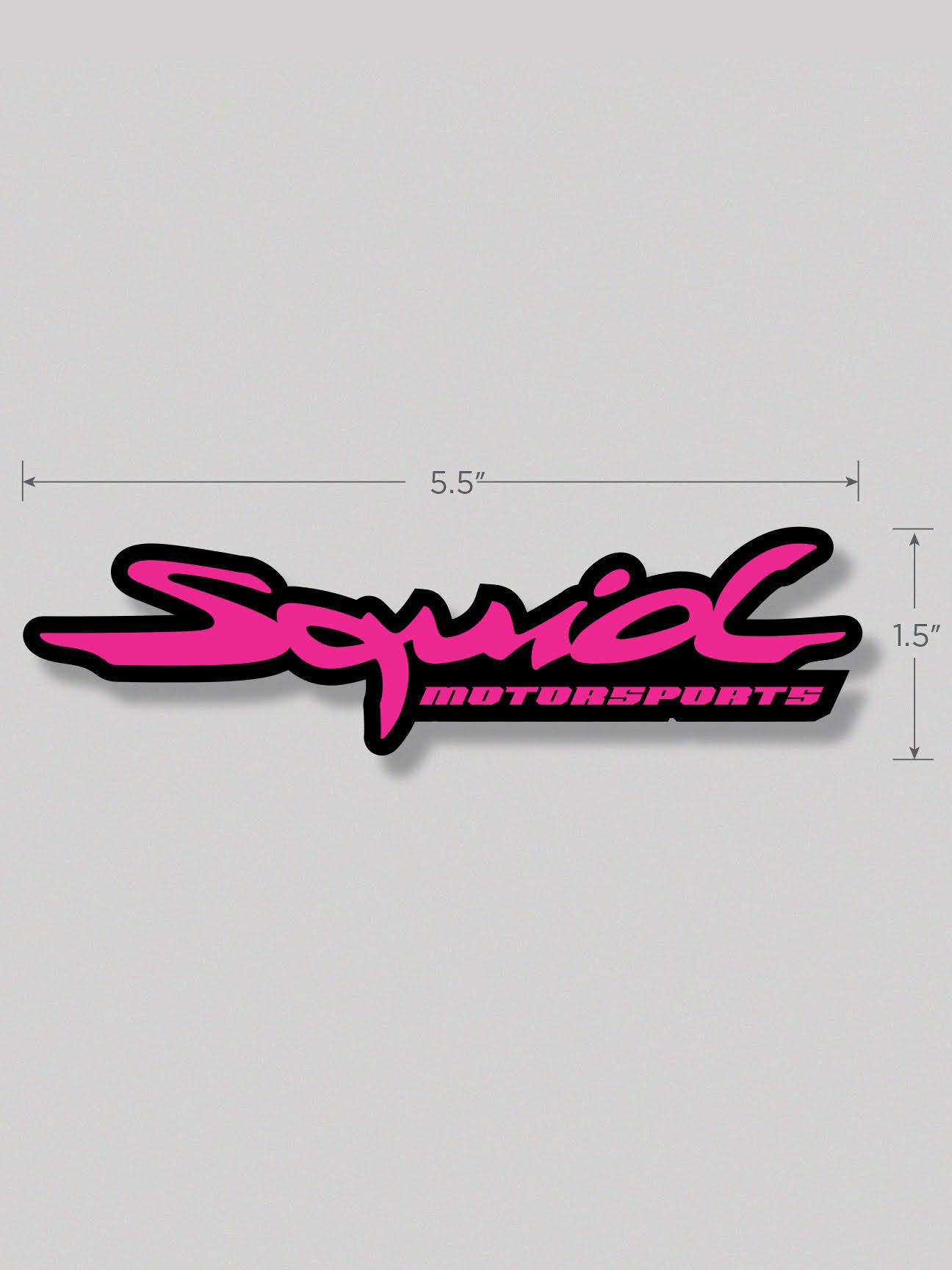 PINK SQUID MOTORSPORTS STICKER