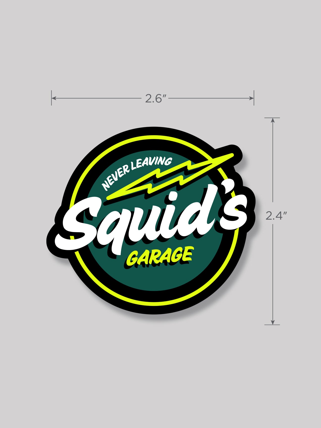 SQUID'S GARAGE STICKER