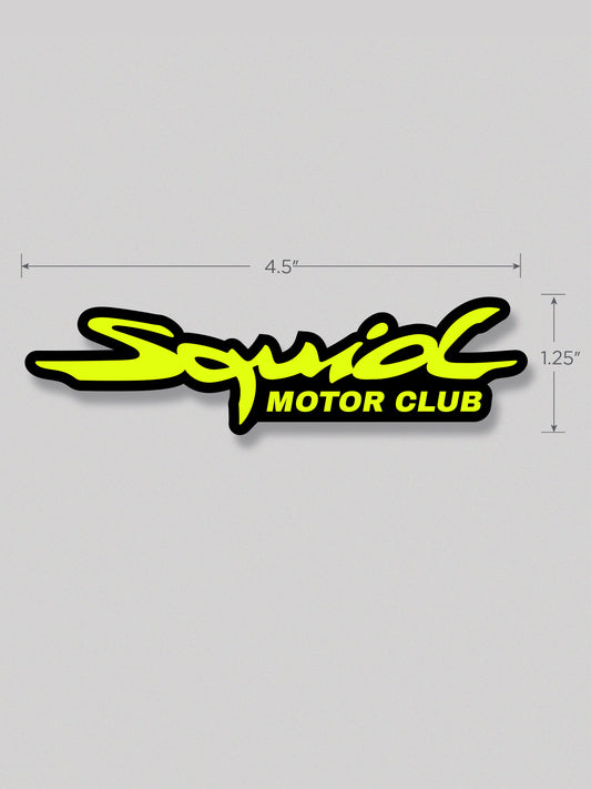 SQUID MOTOR CLUB STICKER