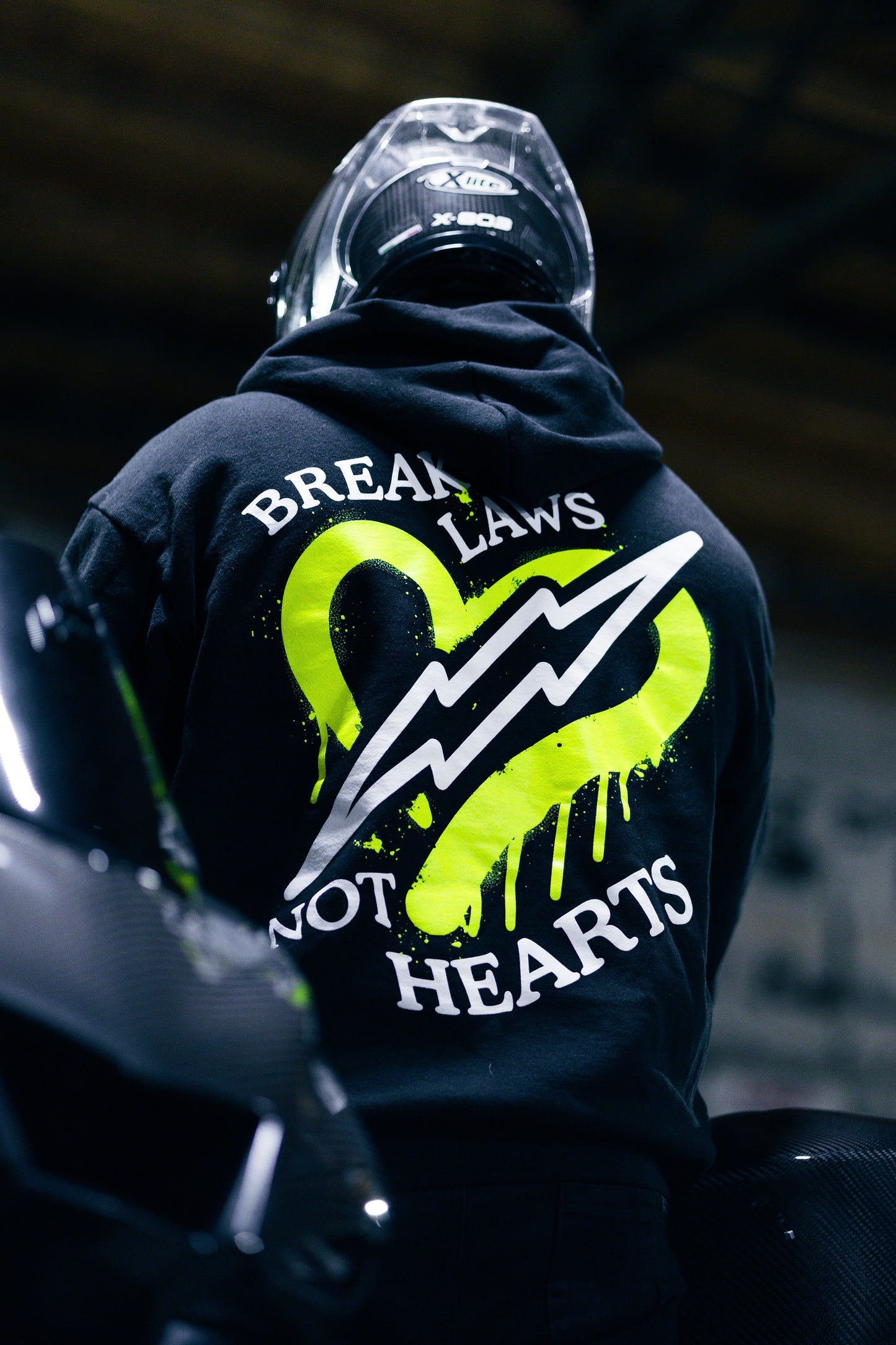 BREAK LAWS NOT HEARTS HEAVYWEIGHT HOODIE